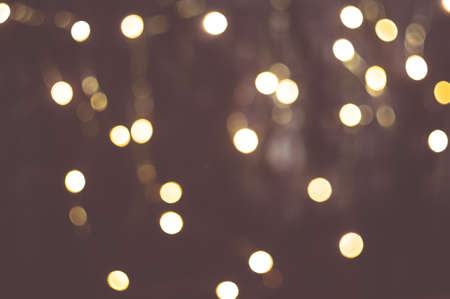 Blurred lights of the night city on a hot summer day