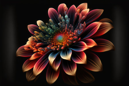 Bouquet of flowers in a vase. AIの素材