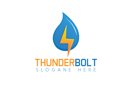 Thunder bolt logoのイラスト素材