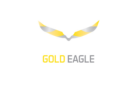 Gold eagle logoのイラスト素材