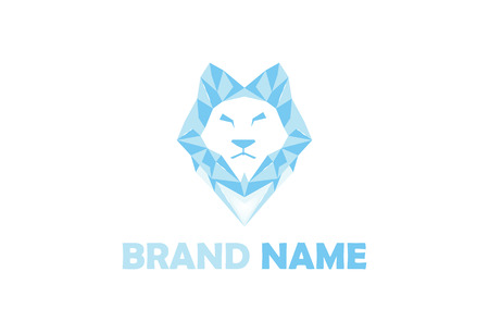 Ice lion logoのイラスト素材