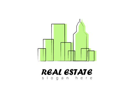 Real estate logoのイラスト素材