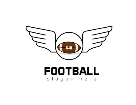 American football logoのイラスト素材