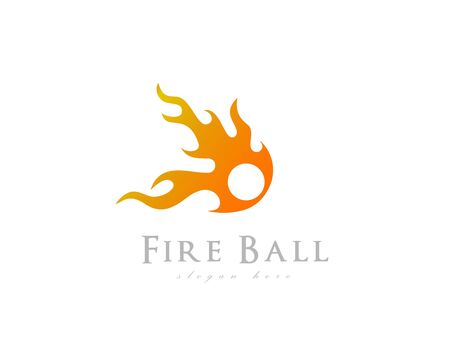 Fire ball logoのイラスト素材