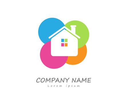 Home decoration colors logoのイラスト素材