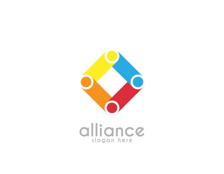 Partnership alliance logoのイラスト素材