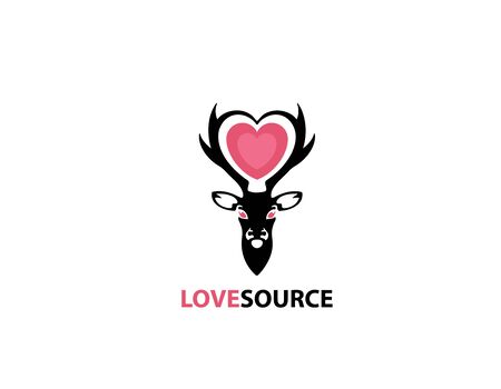 deer love source alters logo conceptのイラスト素材