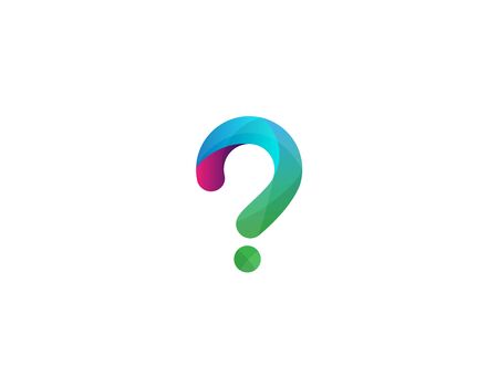 Question mark design logoのイラスト素材