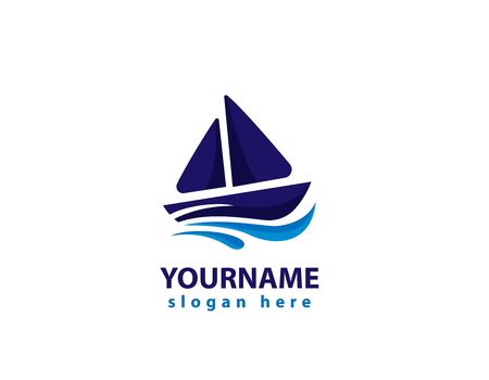 Yacht and boat logo designのイラスト素材
