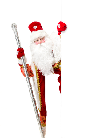 Santa Claus isolated on white background.の写真素材