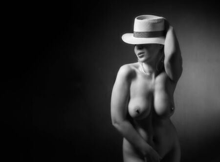 Beautiful sexual girl pose to be denudedの写真素材