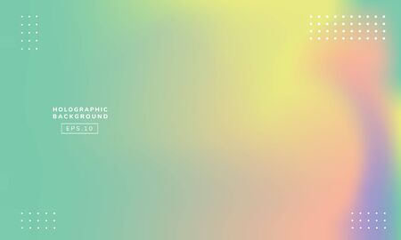 holographic abstract soft color gradation backgroundのイラスト素材