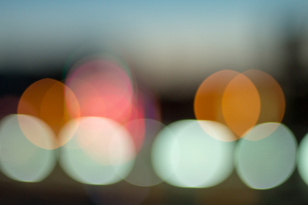 color of bokeh on the nightの写真素材