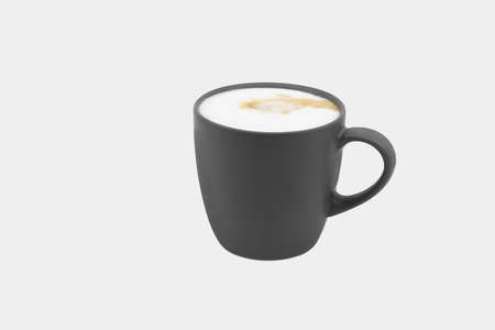 blue-green latte cup on white background, ideal to crop for photo compositions, studio shotの写真素材