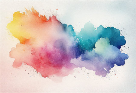 Abstract Water Color for background. Watercolor paper textureの写真素材
