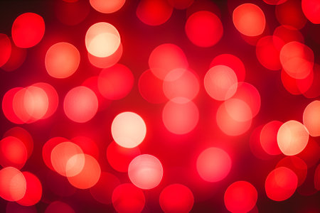 Abstract Red Bokeh Lights Backgroundの素材