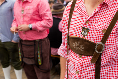 Oktoberfest. traditional clothesのeditorial素材