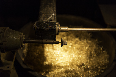 machinery - workshop - gold metal