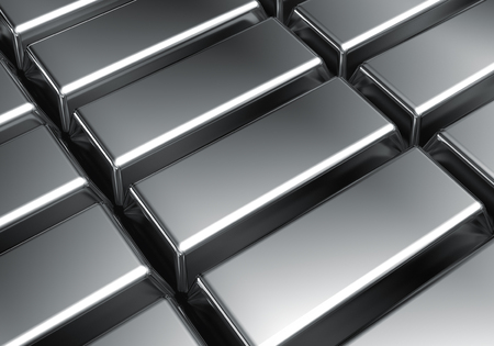 Platinum bars backgroundの写真素材