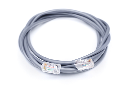Patch cord  network cableの写真素材