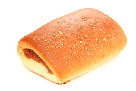 Wheat bun with jam fillingの写真素材