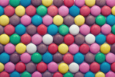 Colorful candy background collected with round elementsの写真素材