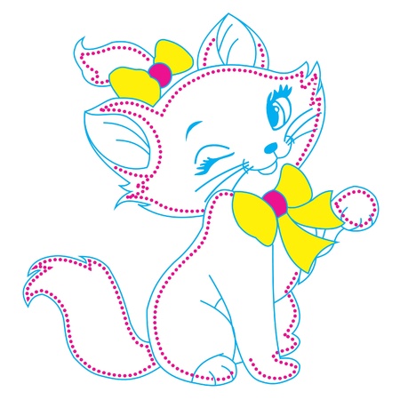 Beautiful catのイラスト素材