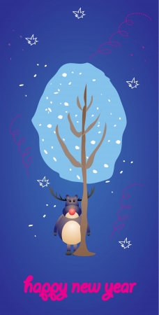 Happy New Year Flyerのイラスト素材