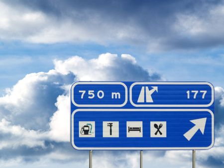 Signal service roadの写真素材