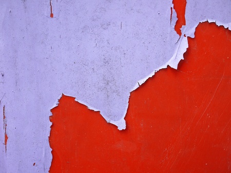 Grunge Style Plastic Wall with peel old paint background