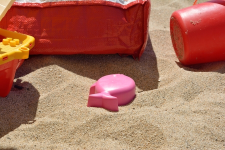 Toys On Sand Beachの写真素材