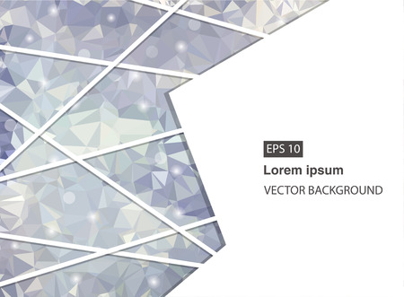 Abstract geometric background with polygons. Molecule and communication background. Vector illustration Vector illustration for business presentation. Light Blue colorsのイラスト素材