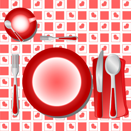 Dinner Table Vectorのイラスト素材