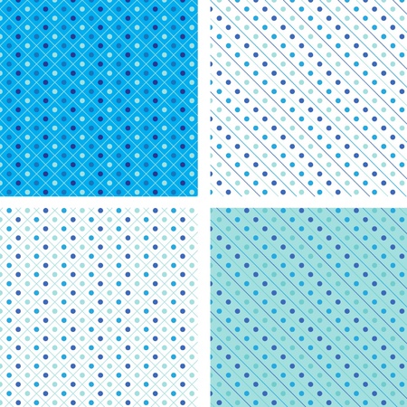 Seamless pattern pois blueのイラスト素材