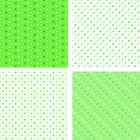 Seamless pattern pois greenのイラスト素材