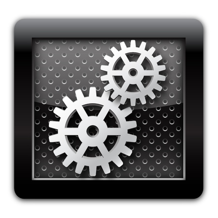 Gear metal iconの写真素材
