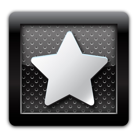 Favourites metal icon の写真素材