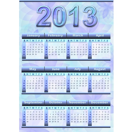Calendar 2013のイラスト素材