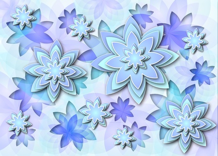 Background abstract lotus flowersの写真素材