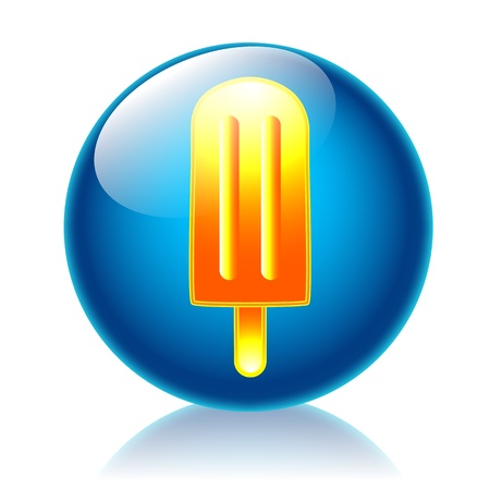 Icicle glossy icon の写真素材
