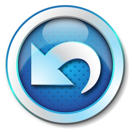 Arrow back web icon の写真素材