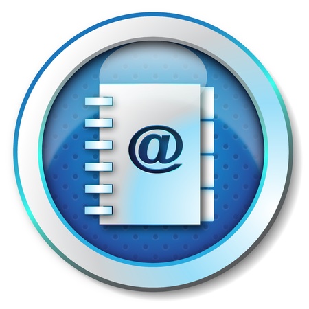 Adress book e-mail iconの写真素材
