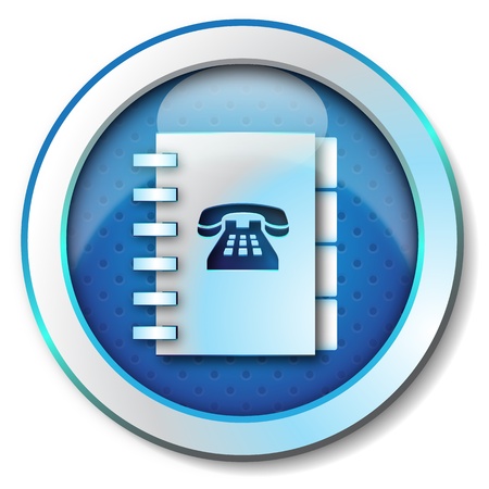 Adress book telephone numbers iconの写真素材