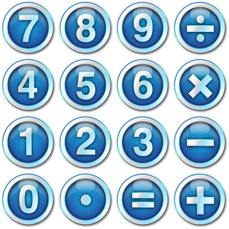 Numbers iconsの写真素材