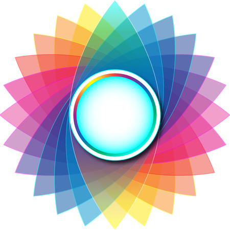 Colorful Rounded Empty Backgroundの写真素材