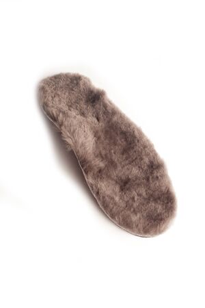 Isolated orthopedic insole on a white background. Treatment and prevention of flat feet and foot diseases. Foot care, comfort for the feet. Wear comfortable shoes. Medical insoles. Flat Feet Correction.の写真素材
