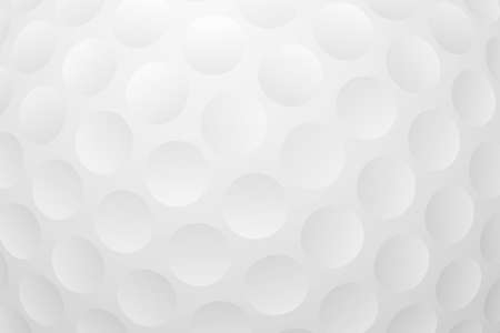 Golf ball texture background. White honeycomb background. Realistic representation of a golf ball texture close up. A macro part of a plastic golf ball.の写真素材