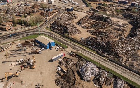 Dump with scrap metalの写真素材