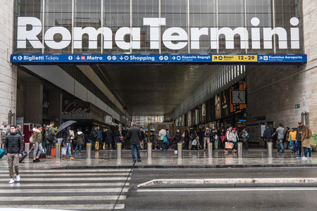 Roma Termini stationのeditorial素材