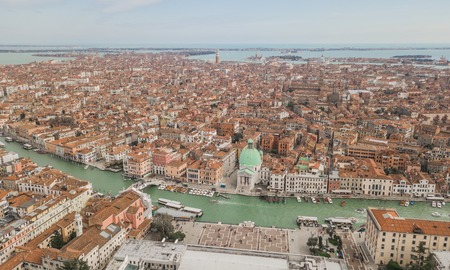 Aerial view of Veniceの写真素材